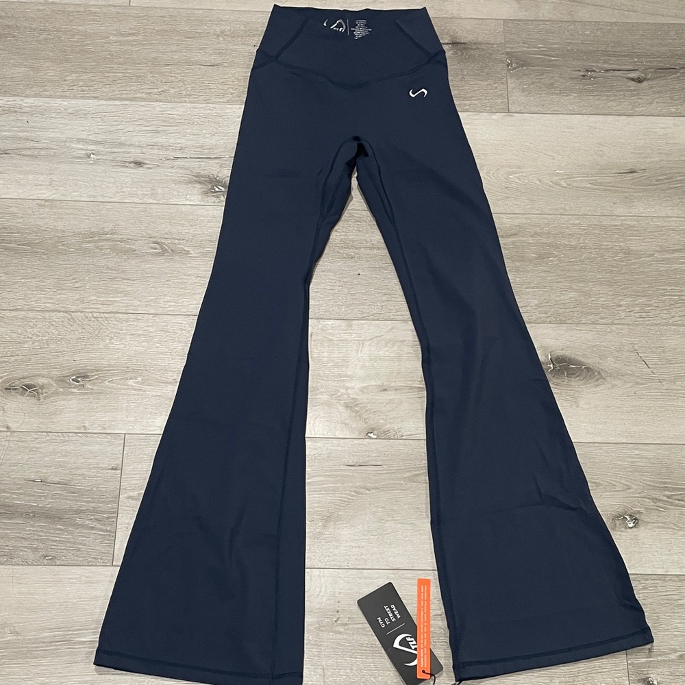 Stylish Navy Wide Leg Pants